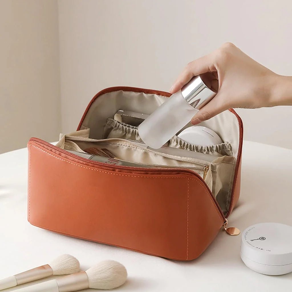 Leather Makeup Pouch