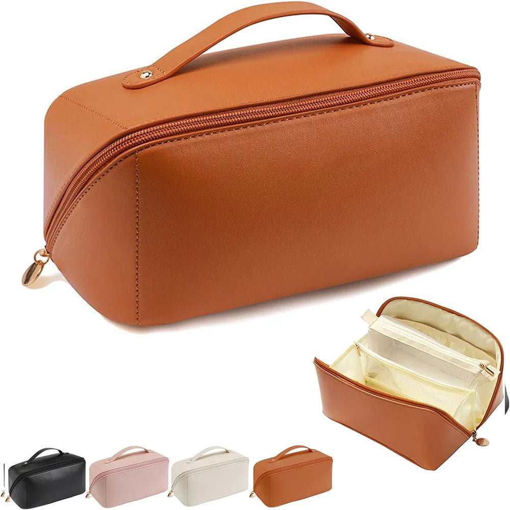 Leather Makeup Pouch