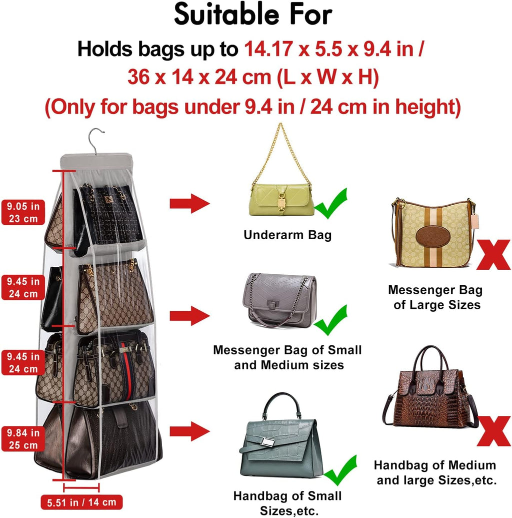 Multi-Pocket Hanging Bag Organizer